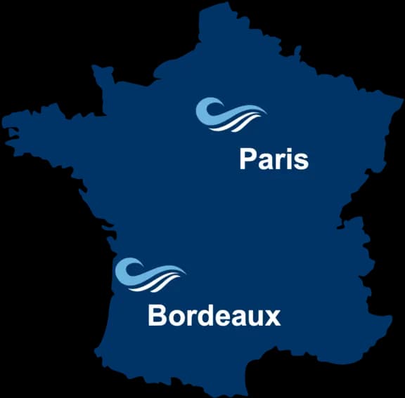 France map with Nami sites