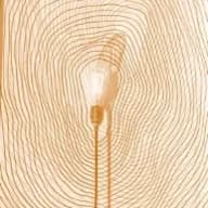 Lamp on yellow background