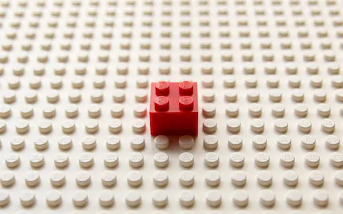 Red lego brick