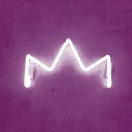 crown on purple background